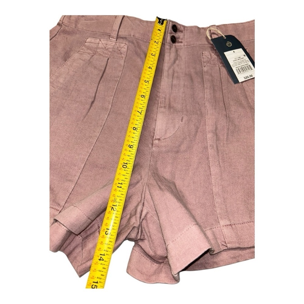 Dusty Pink High Waist Tailored Shorts - Picture 6 of 8
